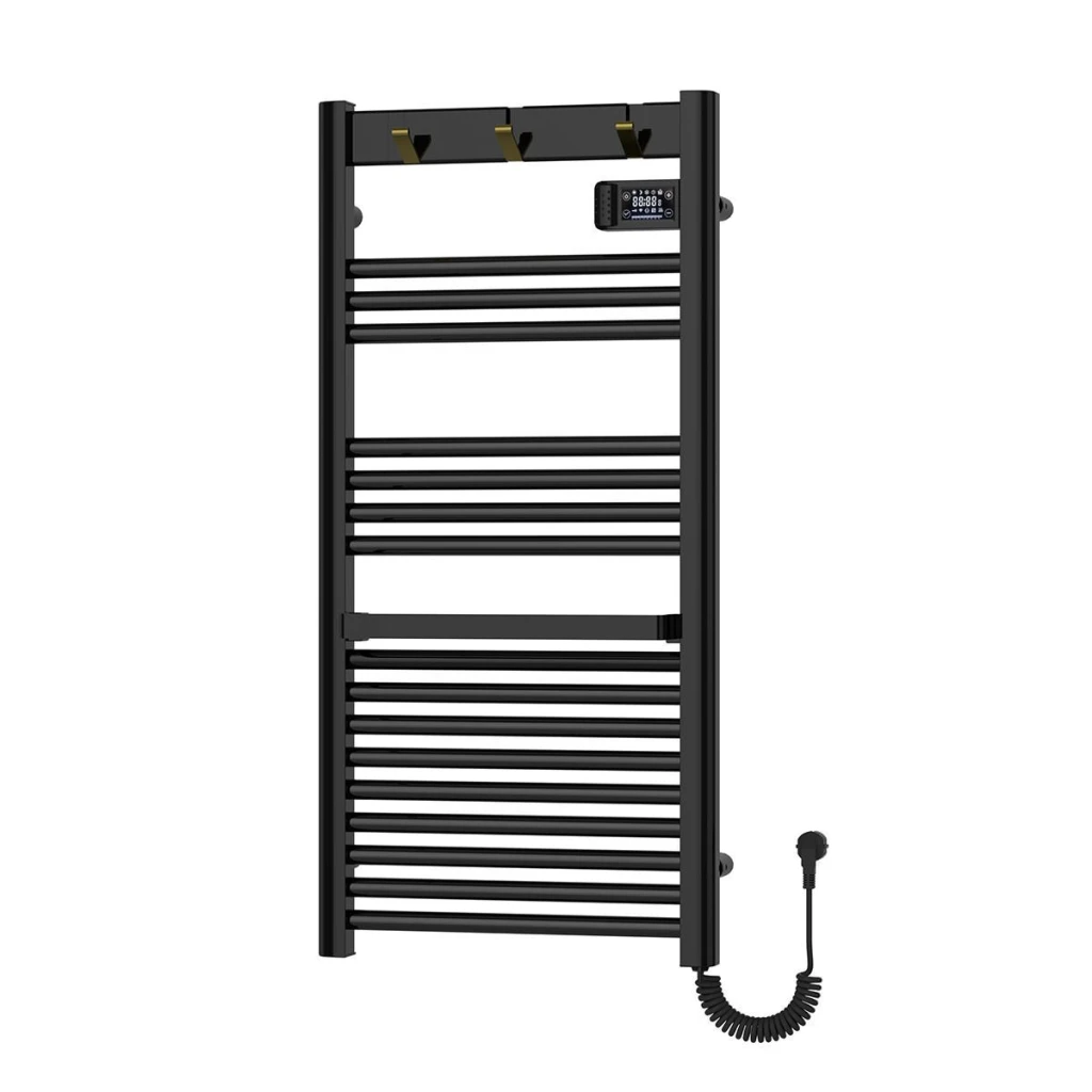 Полотенцесушитель электрический avonflow omega 500x1050 400w алюминий правое подключение оружейная сталь 2