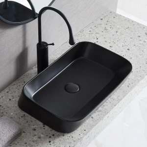Lavoar aplicat nomi palermo 550x390x120 dreptunghiular matte black