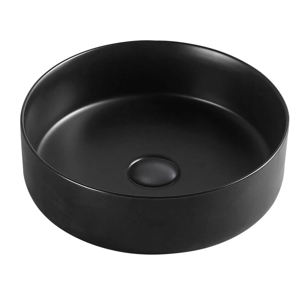 Lavoar aplicat nomi centro 355x355x120 rotund matte black 5