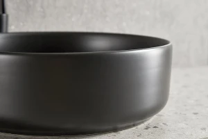 Lavoar aplicat nomi centro 355x355x120 rotund matte black Thumbnail 4