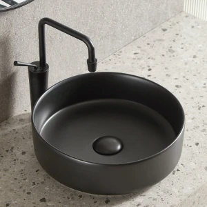 Lavoar aplicat nomi centro 355x355x120 rotund matte black
