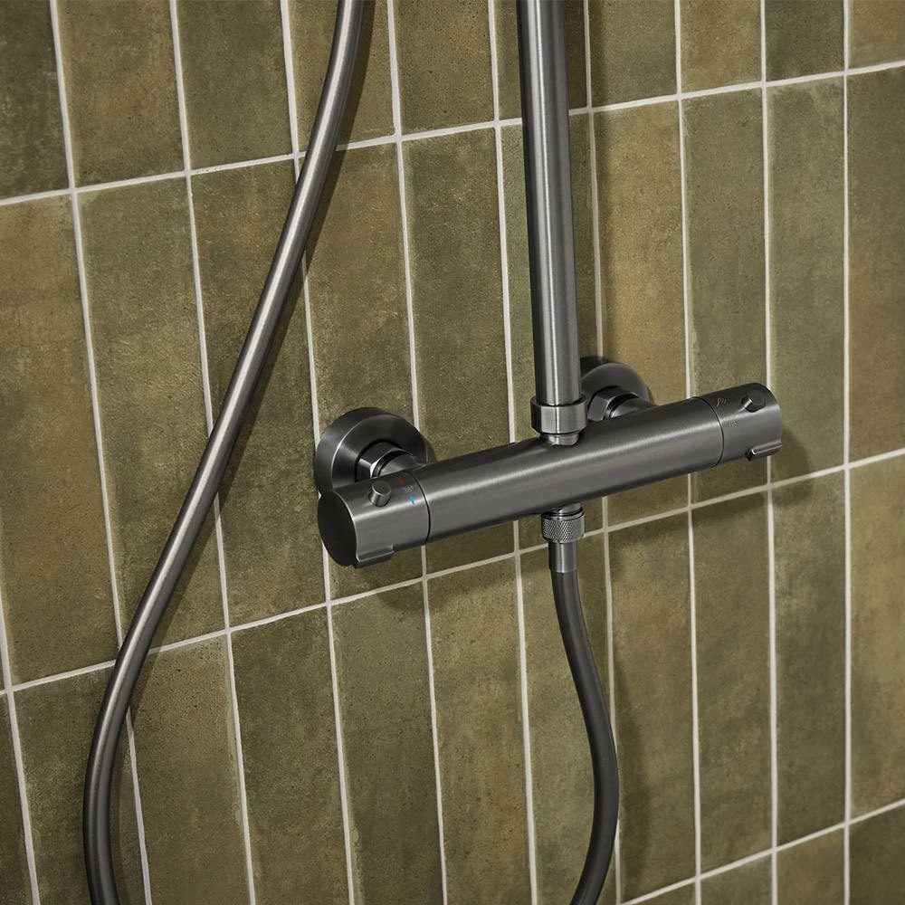 Baterie cu coloană de duș armatura moza pvd gun metal 5