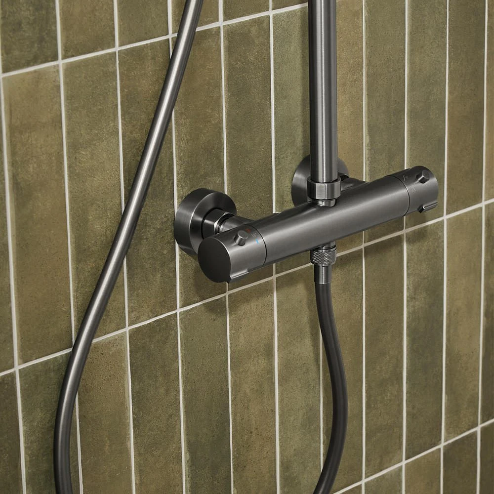 Baterie cu coloană de duș armatura moza pvd gun metal 3