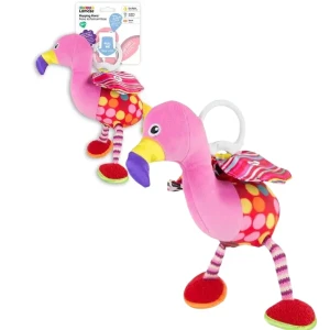 Jucărie educativă din pluș cu sunete "flamingo fiona"