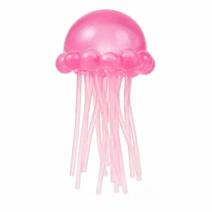Jucărie antistres squishy flippy meduză cu tentacule flexibile, roz, 100 g