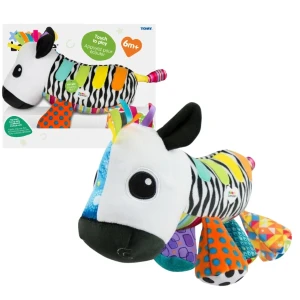 Jucăria muzicală educativă din pluș "zebra pianistă"