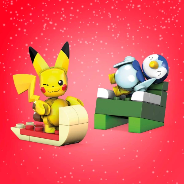 Calendar advent pokémon pe 24 zile cu set de construcție 4