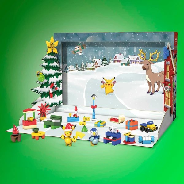 Calendar advent pokémon pe 24 zile cu set de construcție 5