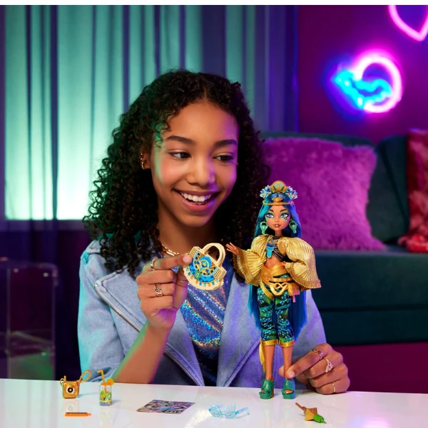 Игровой набор monster high "cleo de nile и monster fest", с аксессуарами 7