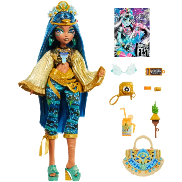 Игровой набор monster high "cleo de nile и monster fest", с аксессуарами 4