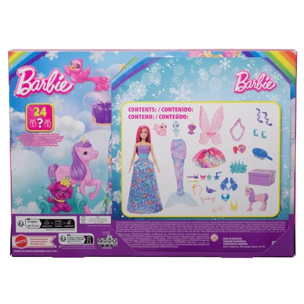 Calendarul advent barbie „sărbători magice” 3