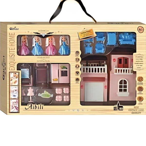 Игровой домик с куклами 2