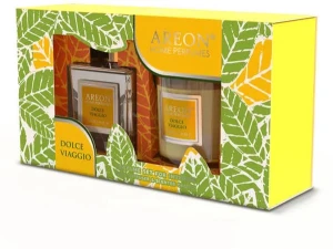 Odorizant. set areon home perfume sticks 150ml + lumânare (dolce viaggio) / preparat pentru parfum. încăperi