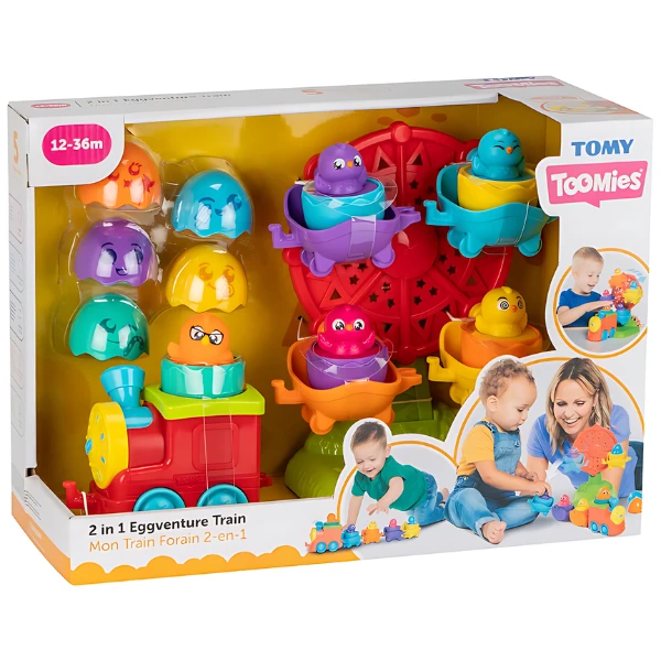 Игрушка 2 в 1 tomy "поезд с сюрпризными яйцами" 3