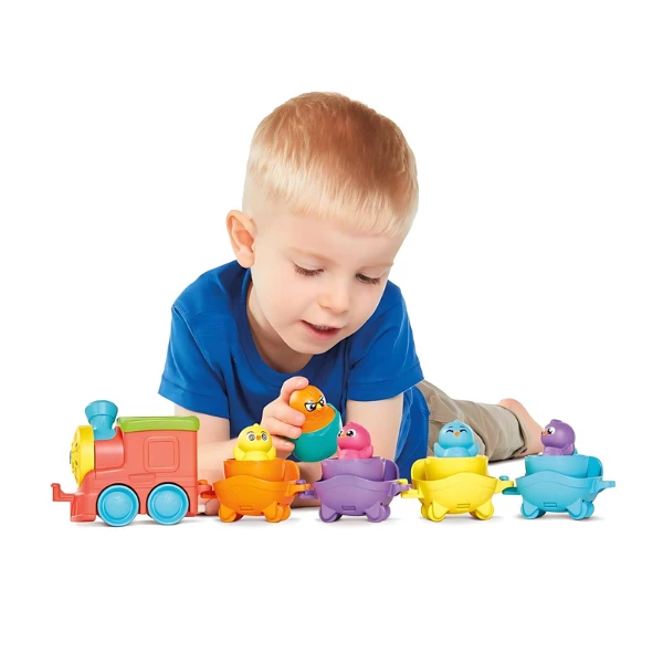 Игрушка 2 в 1 tomy "поезд с сюрпризными яйцами" 6