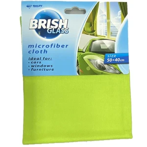 Lavetă pentru -geamuri microfibră brish verde / laveta din microfibra pentru sticla