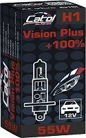 Catol h1 12v 55w p14.5s vision plus+100% (2112) / lampa halogen. pentru automobile și moto