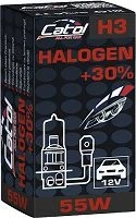 Catol h3 12v 55w pk22s standart+30% (2312) / lampa halogen. pentru automobile și moto