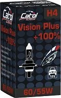 Catol h4 12v 60 / 55w p43t vision plus+100% (3412svl) / lampa halogen. pentru automobile și moto
