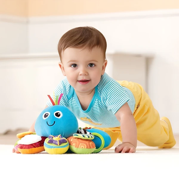 Осьминог с активностями, lamaze, tomy 4
