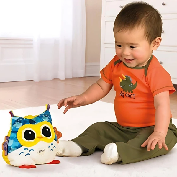 Светящаяся интерактивная сова, lamaze, tomy 4