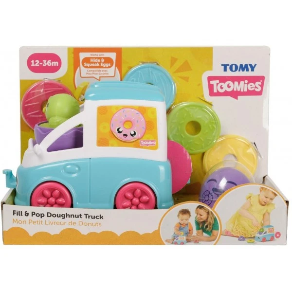 Развивающая игрушка - фургончик с пончиками, tomy 3