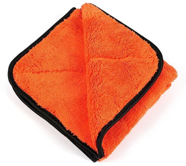 Maxshine 1064040o микрофибровое полотенце для сушки - 1000г/м² 16"x16"/40x40cm (silk border – оранжевый) 3
