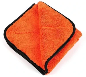 Maxshine 1064040o микрофибровое полотенце для сушки - 1000г/м² 16"x16"/40x40cm (silk border – оранжевый) Thumbnail 3