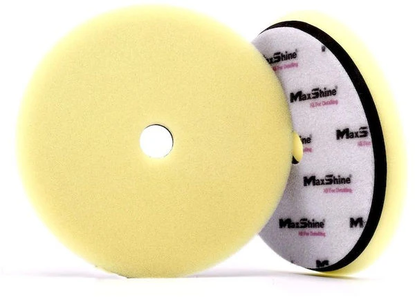 Maxshine 2072148yw low profile yellow foam polishing pad - rubber backed 5 inch / galben disc de polish cu profil redus 130mm 3