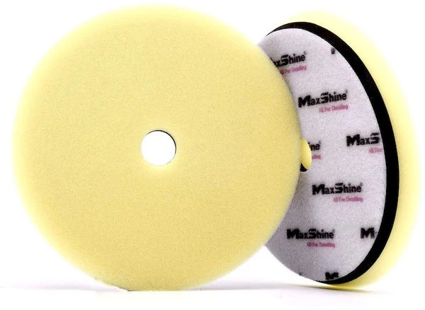 Maxshine 2072170yw low profile yellow foam polishing pad - rubber backed 6 inch / galben disc de polish cu profil redus 150mm 3