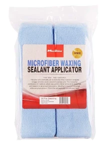Maxshine 9011005 microfiber waxing / sealant applicator - blue 4pcs. / aplicator din microfibră Thumbnail 2