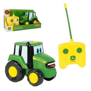 Tractorașul johnny cu telecomandă – john deere, tomy