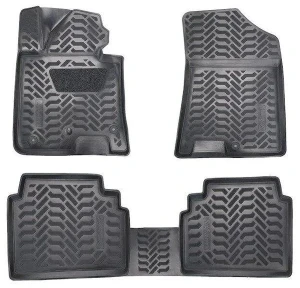 60664 hyundai sonata (dn8) (2019- ) 3d cu cu protecție pentru călcâi covorașe din cauciuc / covorașe din cauciuc