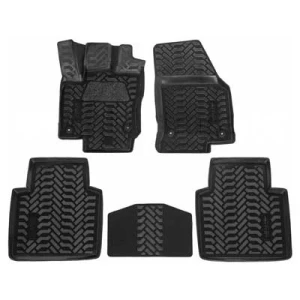 61627 skoda kodiaq (2017-) habitaclu (3d cu cu protecție pentru călcâi) covorașe din cauciuc / covorașe din cauciuc