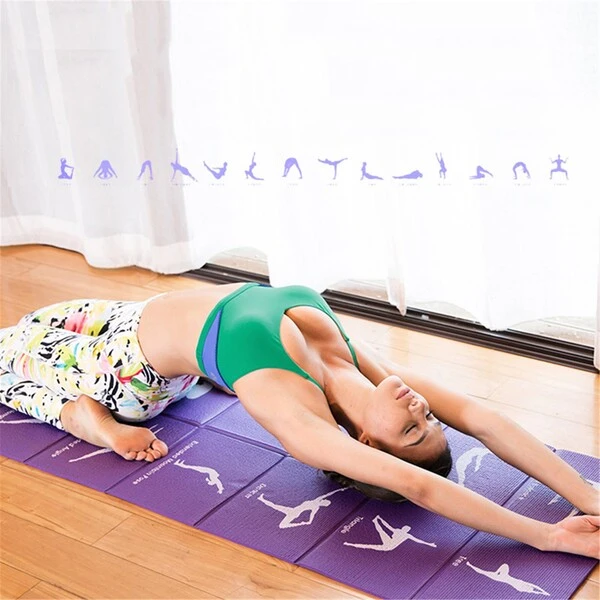 Covoraș pilates pliabil 6 mm. 60*170 cm, în geantă 3