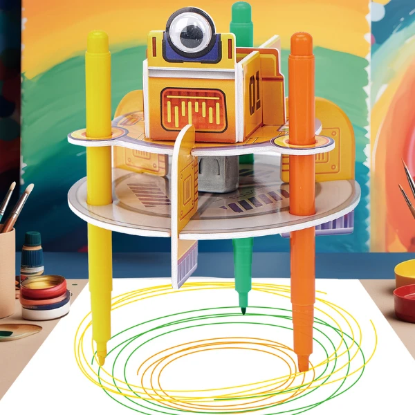 3d puzzle "robot de desenat" 5