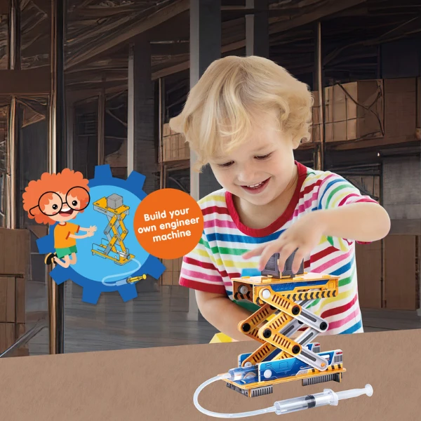 3d puzzle "lift hidraulic" 4