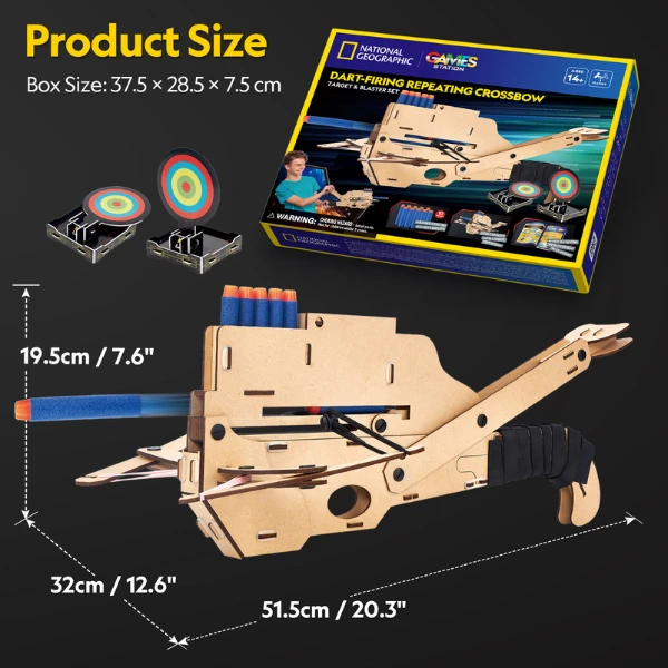 3d puzzle “arbaletă cu darts” 4