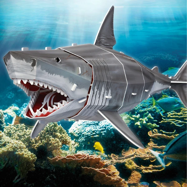 3d puzzle "marele rechin alb", 78 elemente 6