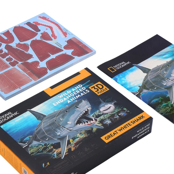 3d puzzle "marele rechin alb", 78 elemente 7