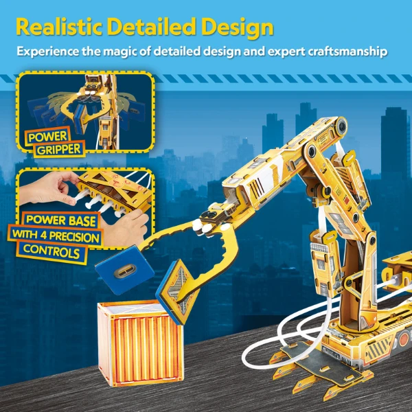 3d puzzle "braț robotic hidraulic", 185 elemente 6