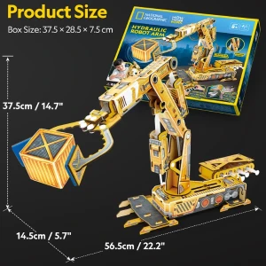 3d puzzle "braț robotic hidraulic", 185 elemente Thumbnail 9