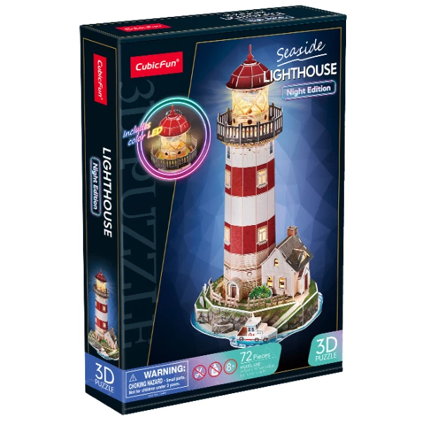3d puzzle “far”, cu iluminare led, 72 elemente 3