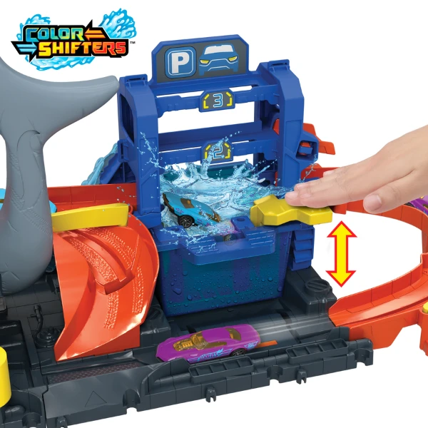 Hot wheels city ultra shark car wash track игровой набор в ассортименте 4