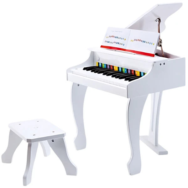 Instrument muzical „pian alb cu scaun” 2