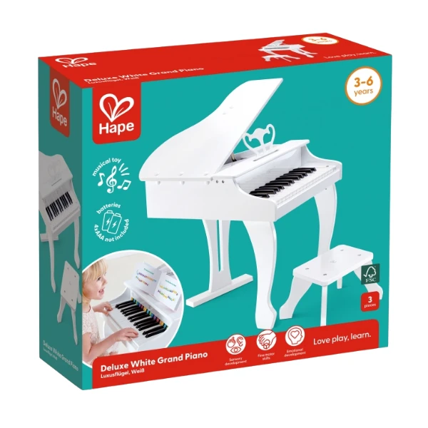 Instrument muzical „pian alb cu scaun” 3