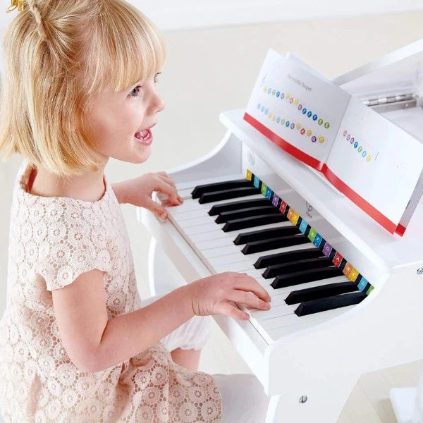 Instrument muzical „pian alb cu scaun” 8