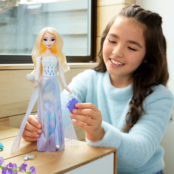 Păpușa barbie spin reveal „regina zăpezii elsa” 7