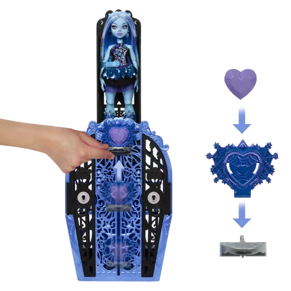 Игровой набор monster high "эбби боминейбл с шкафчиком ", с аксессуарами 7