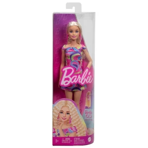 Păpușa barbie "rochie colorată cu un imprimeu atrăgător" Thumbnail 3